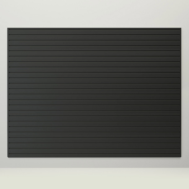 Flow Wall 48 Sq. Ft. Slatwall Panel Pack - Black