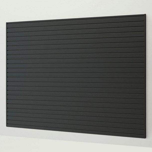 Flow Wall 48 Sq. Ft. Slatwall Panel Pack - Black