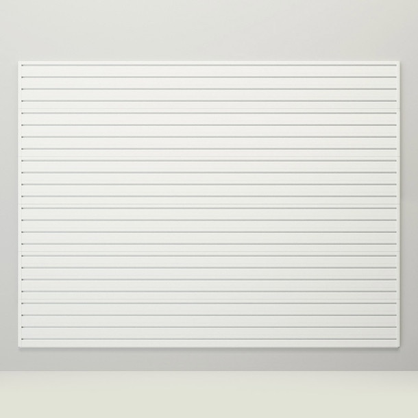 Flow Wall 48 Sq. Ft. Slatwall Panel Pack - White