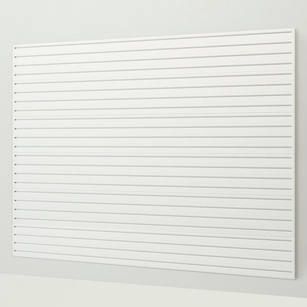 Flow Wall 48 Sq. Ft. Slatwall Panel Pack - White