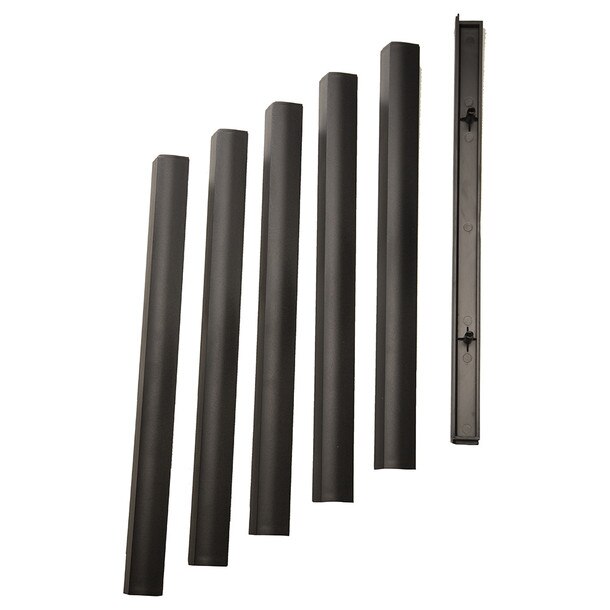 Flow Wall Finish Strips 6 Pack - Black