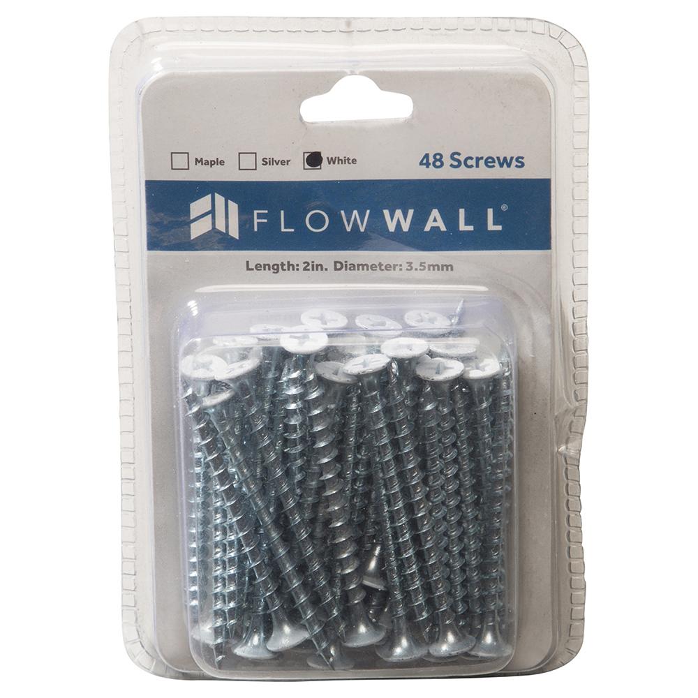 Flow Wall Installation Screws 48pc White