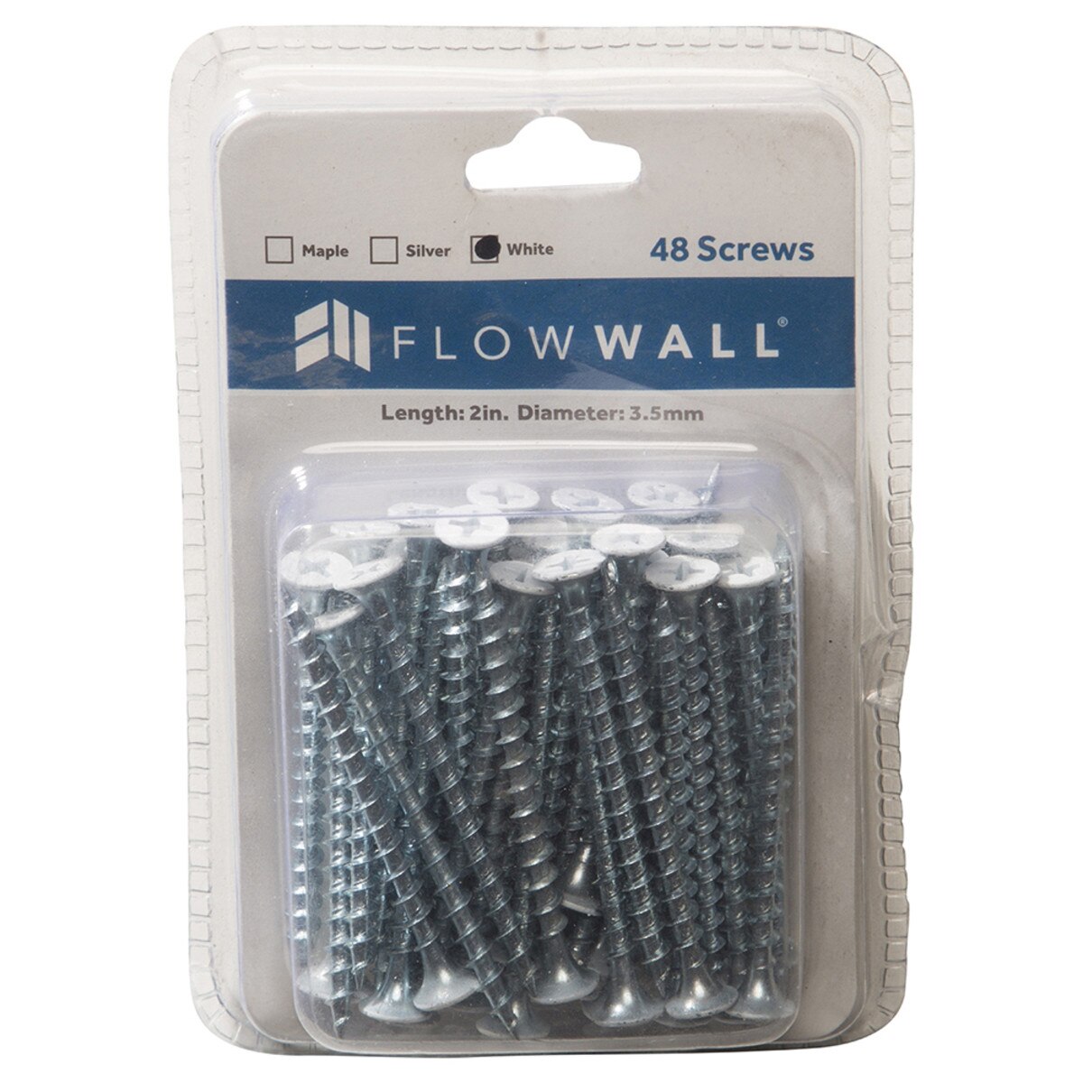 Flow Wall Installation Screws (48 Piece) - White