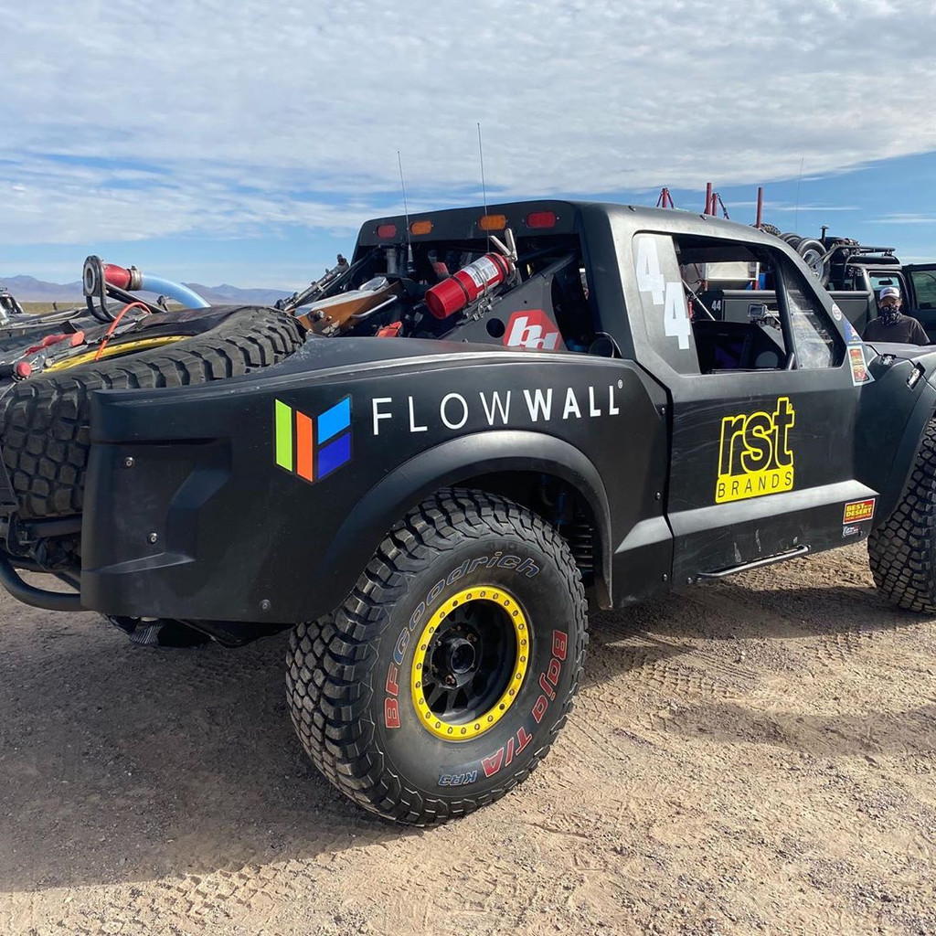 Flow Wall Trophy Truck in the Baja 1000th Anniversary